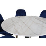 Round dining set (estelle, polar)