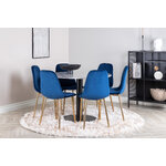 Round dining set (estelle, polar)