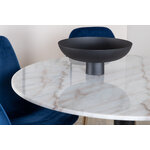 Round dining set (estelle, polar)