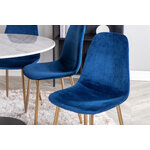 Round dining set (estelle, polar)