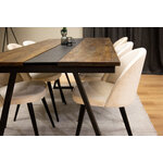 Rectangular dining set (jakarta, velvet)