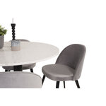 Round dining set (razzia, velvet)