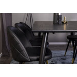 Rectangular dining set (dip, velvet)