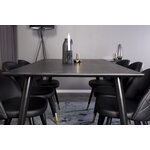 Rectangular dining set (dip, velvet)