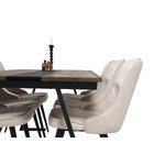 Rectangular dining set (jakarta, velvet deluxe)