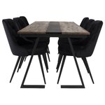 Rectangular dining set (jakarta, velvet deluxe)