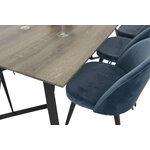 Rectangular dining set (marina, velvet)