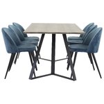 Rectangular dining set (marina, velvet)