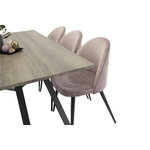 Rectangular dining set (marina, velvet)