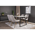 Rectangular dining set (estelle, velvet deluxe)