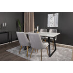 Rectangular dining set (estelle, velvet deluxe)