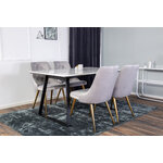 Rectangular dining set (estelle, velvet deluxe)