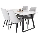 Rectangular dining set (estelle, leone)