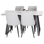 Rectangular dining set (estelle, leone)