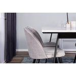 Rectangular dining set (estelle, velvet)