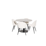 Round dining set (razzia, velvet)