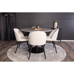 Round dining set (razzia, velvet)