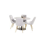 Round dining set (razzia, velvet deluxe)