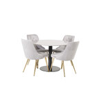 Round dining set (razzia, velvet deluxe)