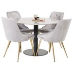 Round dining set (razzia, velvet deluxe)