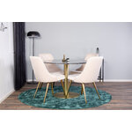 Round dining set (estelle, velvet deluxe)