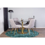 Round dining set (estelle, velvet deluxe)