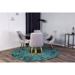 Round dining set (estelle, velvet deluxe)