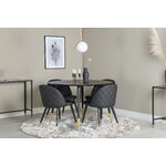 Round dining set (dip, velvet)