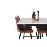 Rectangular dining set (estelle, polar)