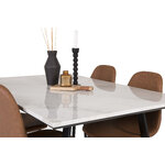 Rectangular dining set (estelle, polar)