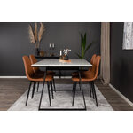 Rectangular dining set (estelle, polar)