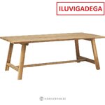 Design-tiikki-ruokapöytä (lawas) 220x100 kosmeettisilla vioilla