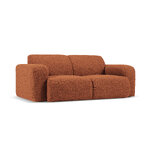 Boucle sofa &#39;lola&#39; ruda, boucle, juoda plastikinė