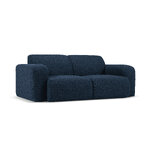 Boucle sohva &#39;lola&#39; tummansininen, boucle, musta muovi