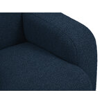 Boucle sohva &#39;lola&#39; tummansininen, boucle, musta muovi