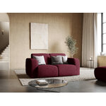 Sofa &#39;lola&#39; bordo, struktūrinio audinio