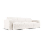 Boucle sohva &#39;lola&#39; valkoinen, boucle, musta muovi