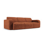 Boucle sofa &#39;lola&#39; ruda, boucle, juoda plastikinė