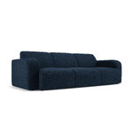 Букле диван &#39;лола&#39; темно-синий, букле, черный пластик