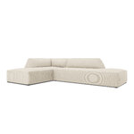 Modular corner sofa (sao) windsor &amp; co beige, velvet, without legs, left