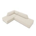 Modular corner sofa (sao) windsor &amp; co beige, velvet, without legs, left