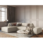 Modular corner sofa (sao) windsor &amp; co beige, velvet, without legs, left