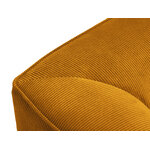 Modular corner sofa (sao) windsor &amp; co yellow, velvet, without legs, left