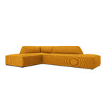 Modular corner sofa (sao) windsor &amp; co yellow, velvet, without legs, left