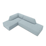 Modular corner sofa (sao) windsor &amp; co light blue, velvet, without legs, left