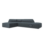 Modular corner sofa (sao) windsor &amp; co blue, velvet, without legs, left