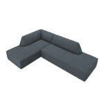 Modular corner sofa (sao) windsor &amp; co blue, velvet, without legs, left