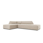 Modular corner sofa (sao) windsor &amp; co beige, velvet, without legs, left