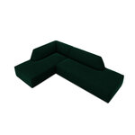 Modular corner sofa (sao) windsor &amp; co bottle green, velvet, without legs, left