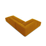 Modular corner sofa (sao) windsor &amp; co yellow, velvet, without legs, left